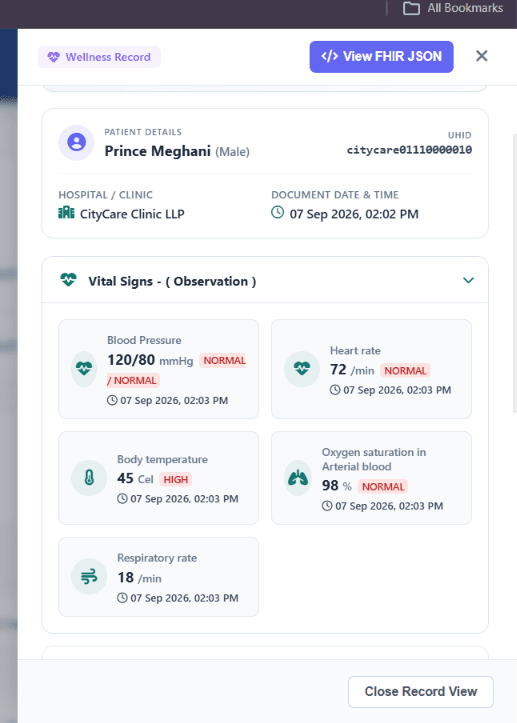 Cliniqwise FHIR R4 Health Records Exchange Viewer