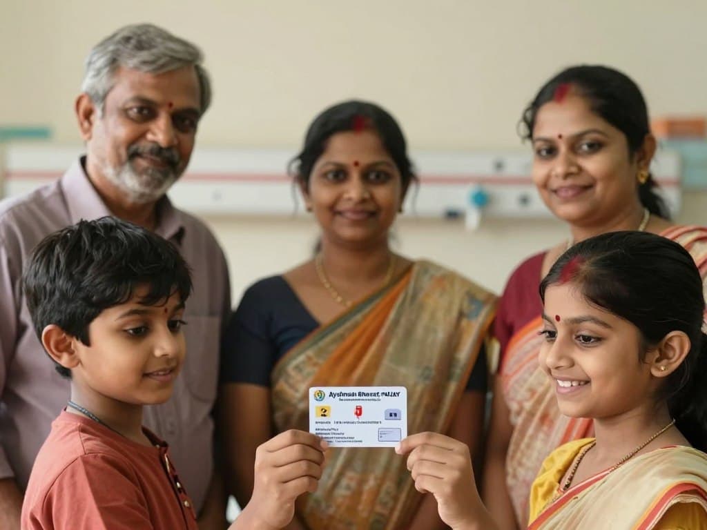 PMJAY Ayushman Bharat digital insurance beneficiary verification with ABHA card
